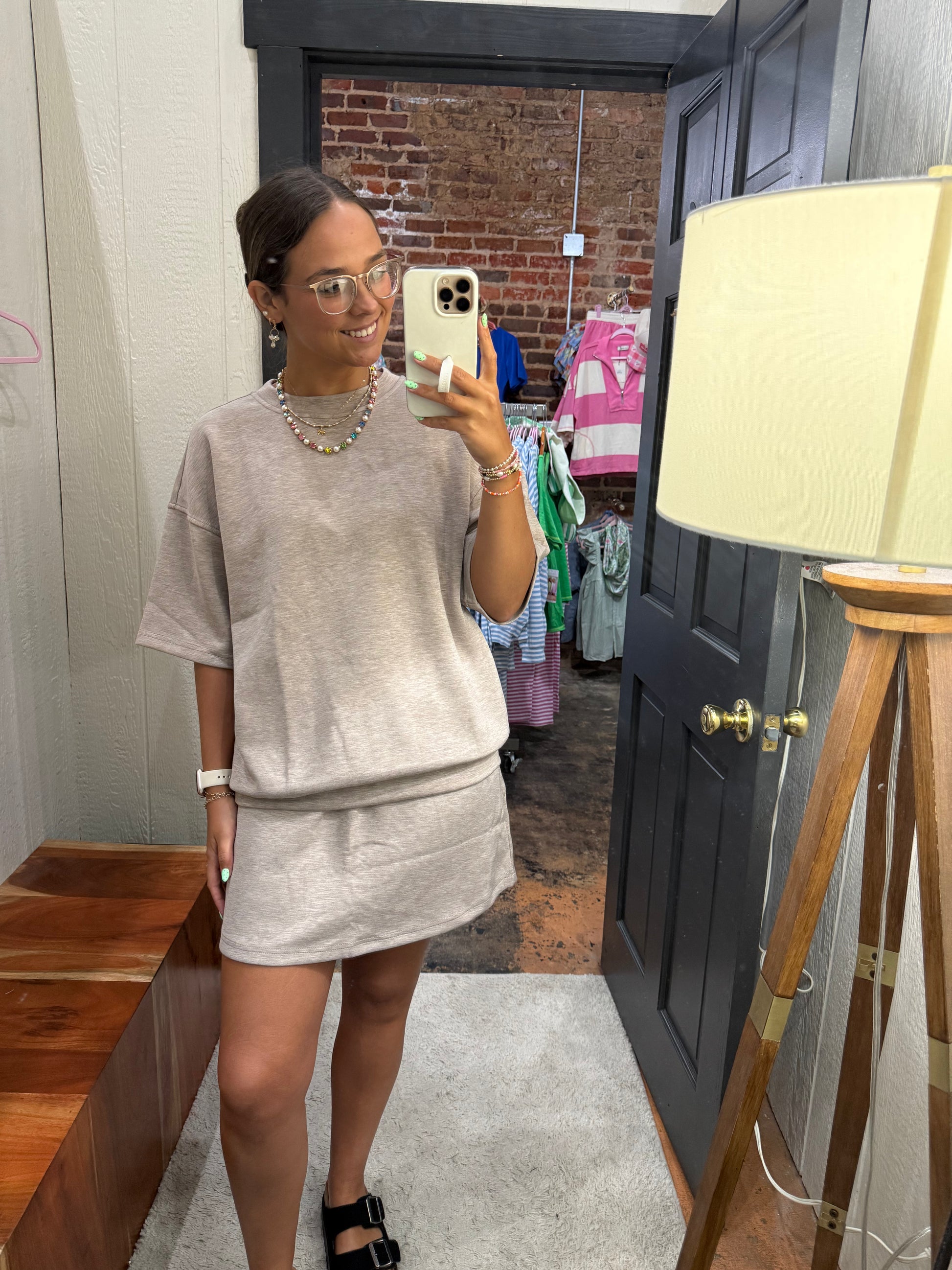 The Charlie Skort - Taupe