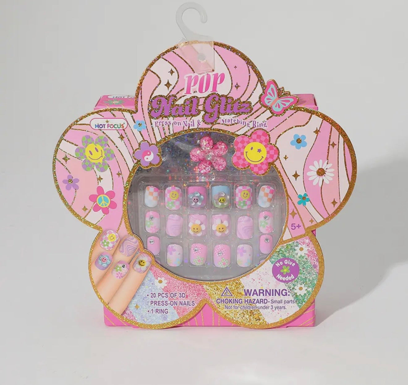 Pop Nail Glitz - Groovy Flower