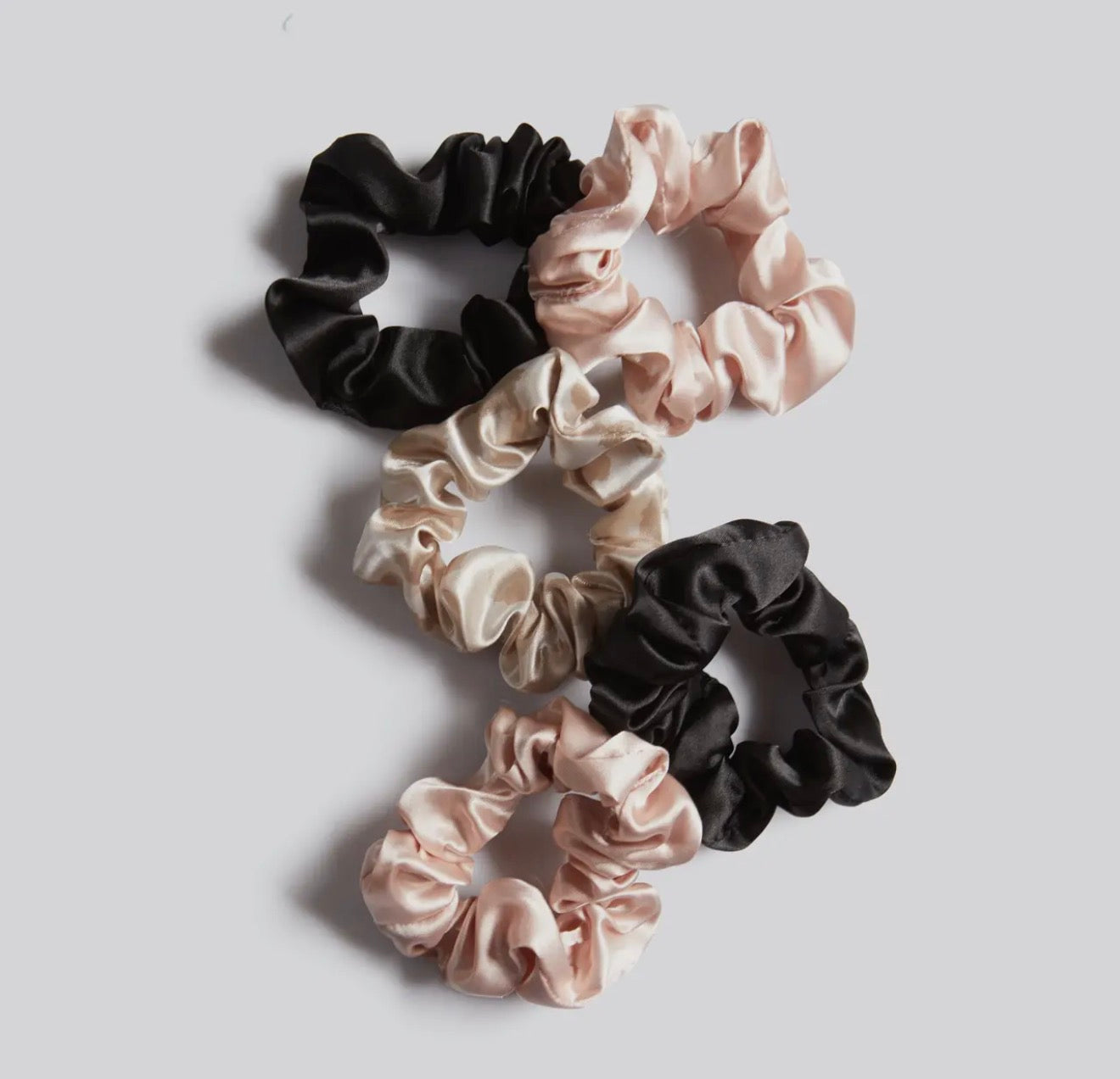 Satin Sleep Scrunchies 5 Pack