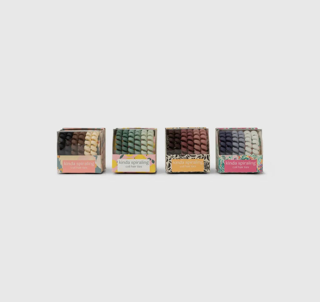 Kinda Spiraling Coil Hair Ties - 4 Colors