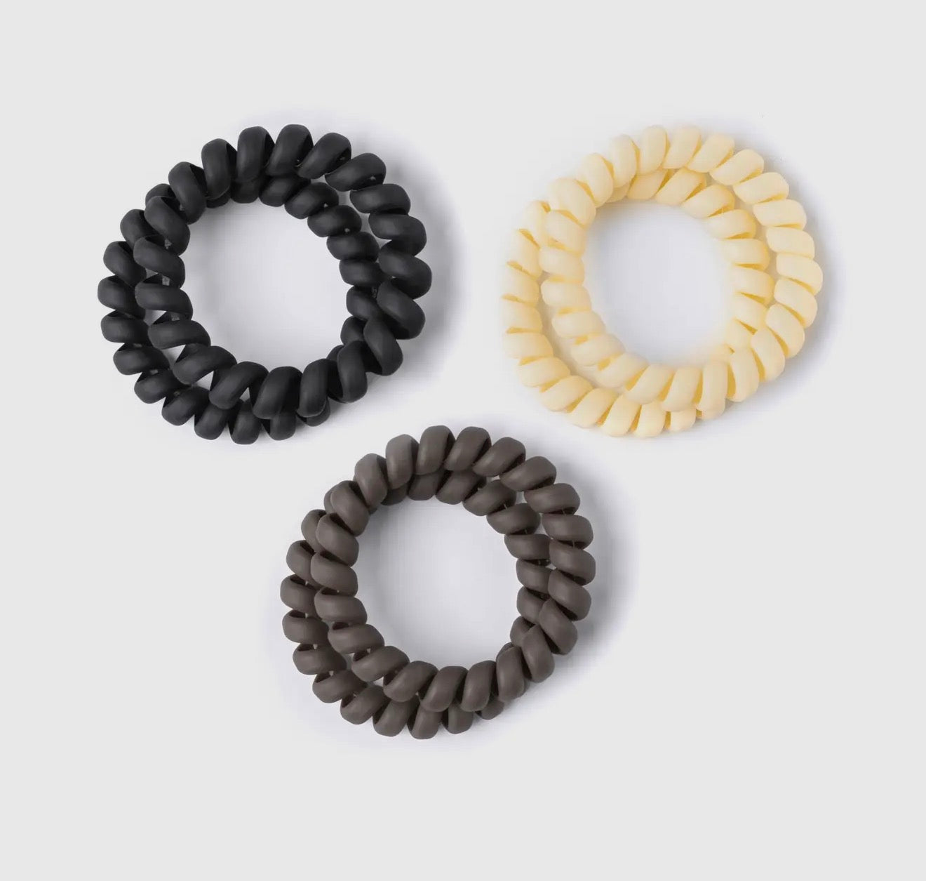 Kinda Spiraling Coil Hair Ties - 4 Colors