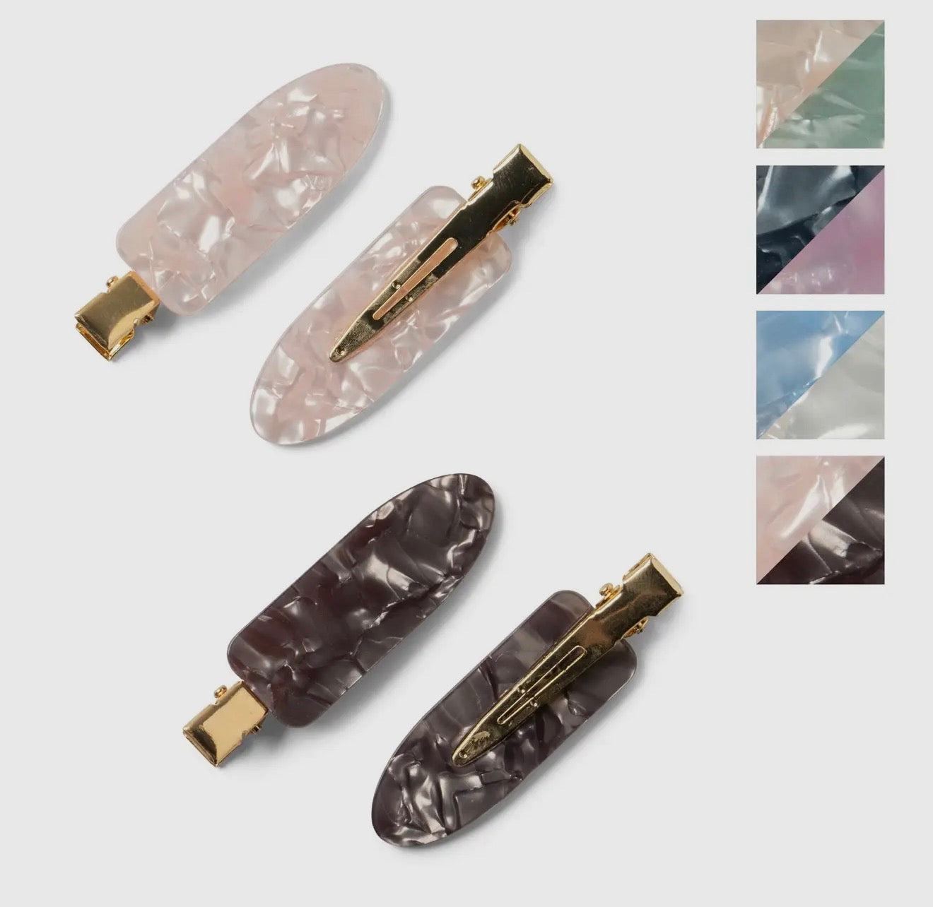 Creaseless Hair Clips - 4 Colors