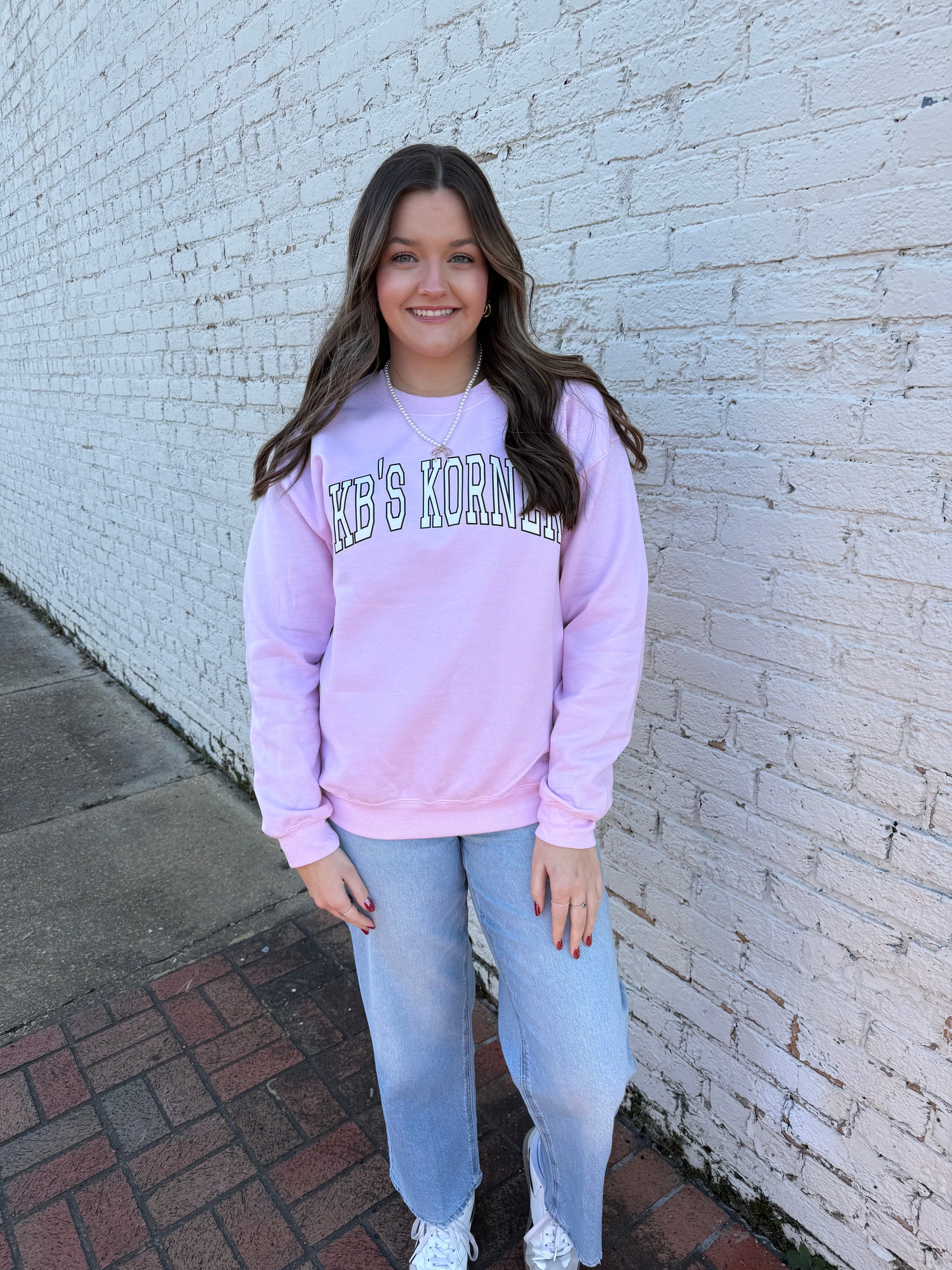 KB's Korner Logo Sweatshirt - Pink