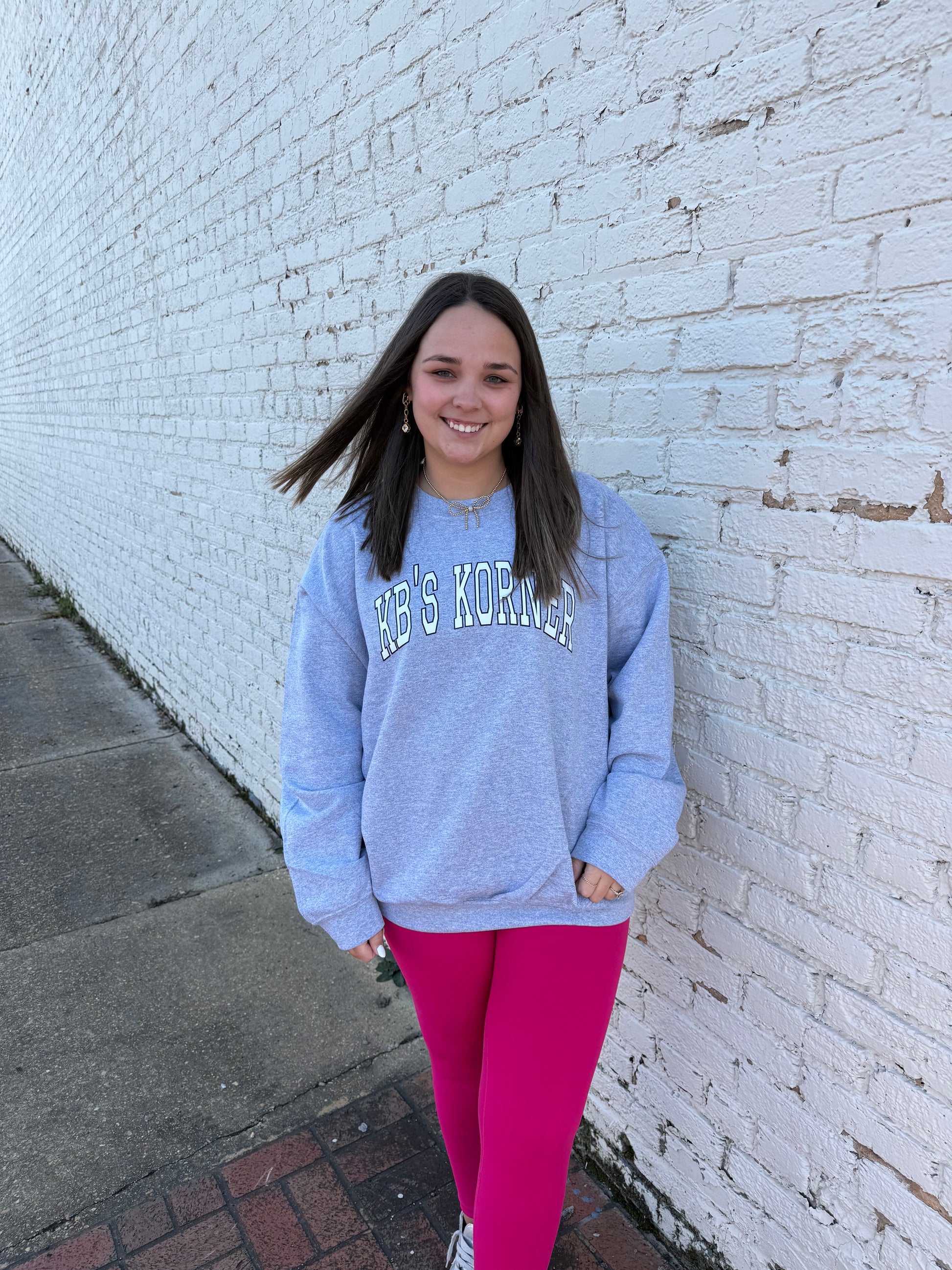 KB's Korner Logo Sweatshirt - Grey