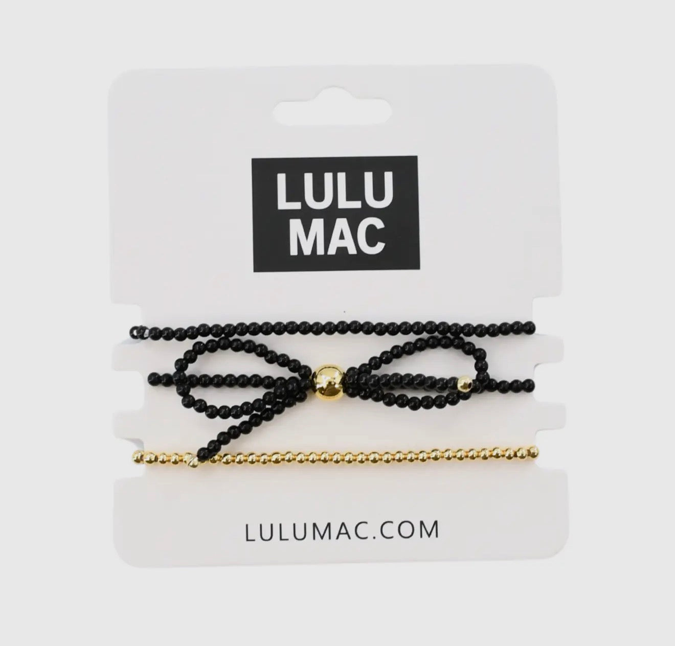 Lulu Mac Bow Bracelet - Black
