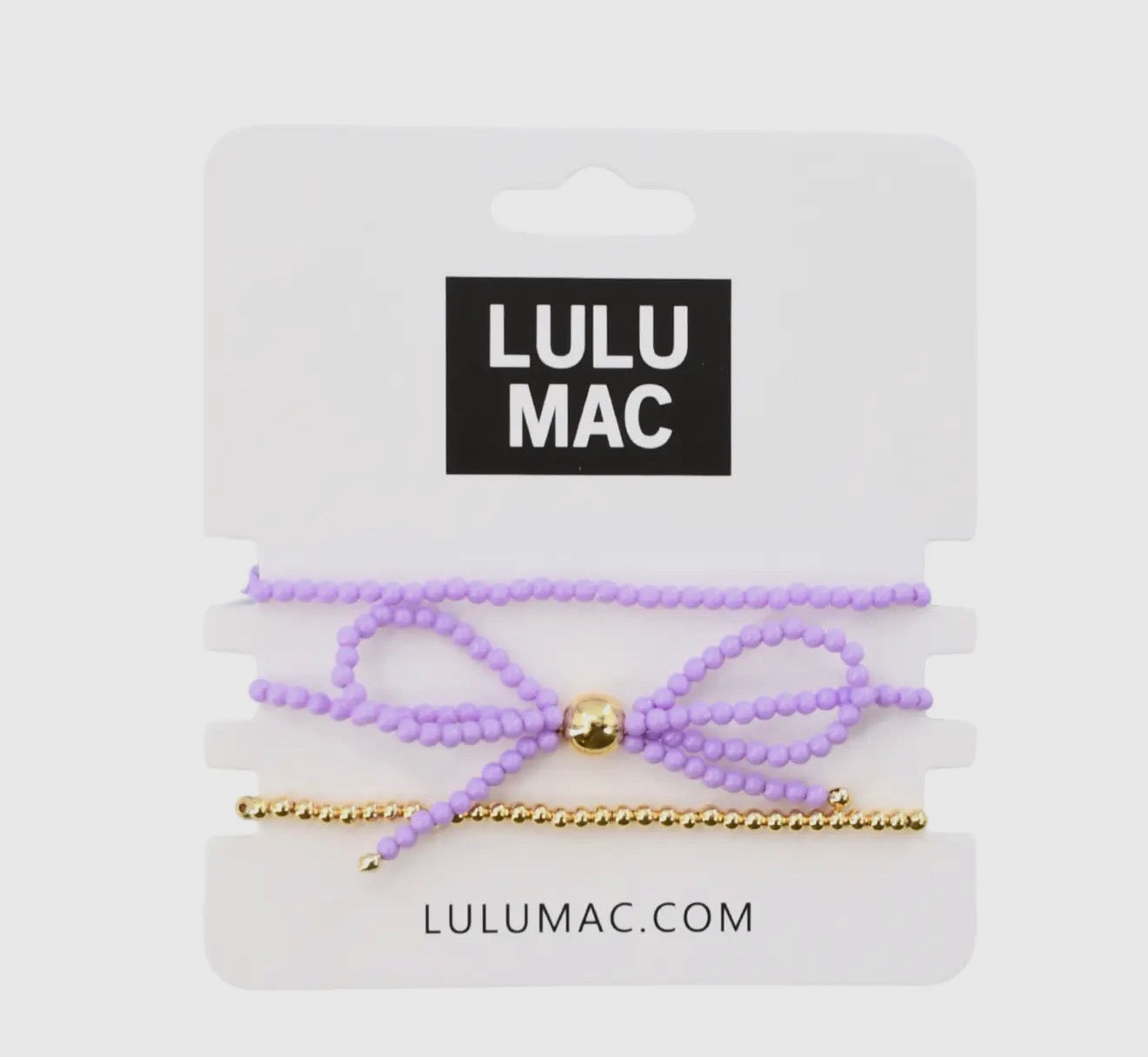 Lulu Mac Bow Bracelet - Lavender