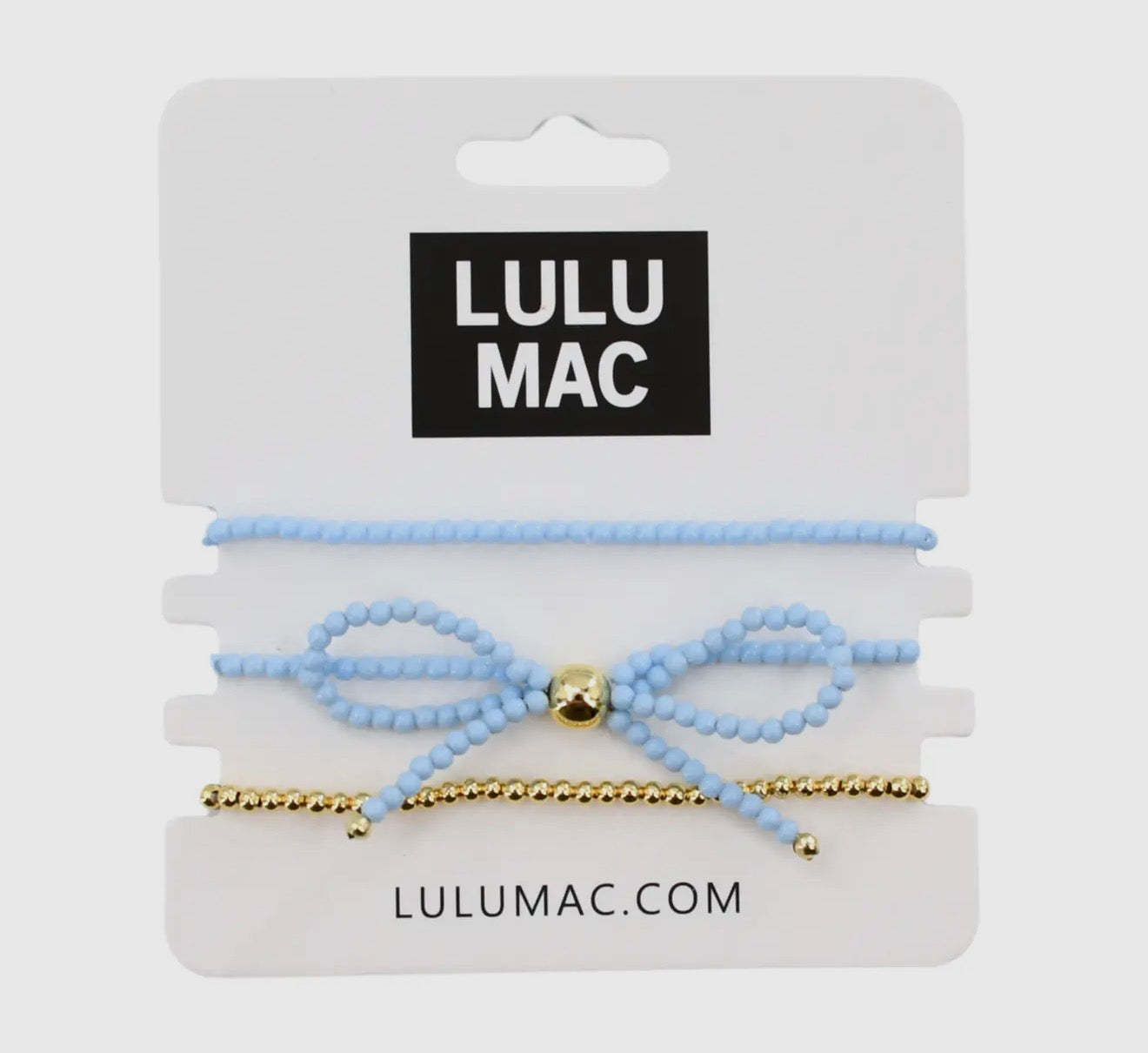 Lulu Mac Bow Bracelet - Light Blue