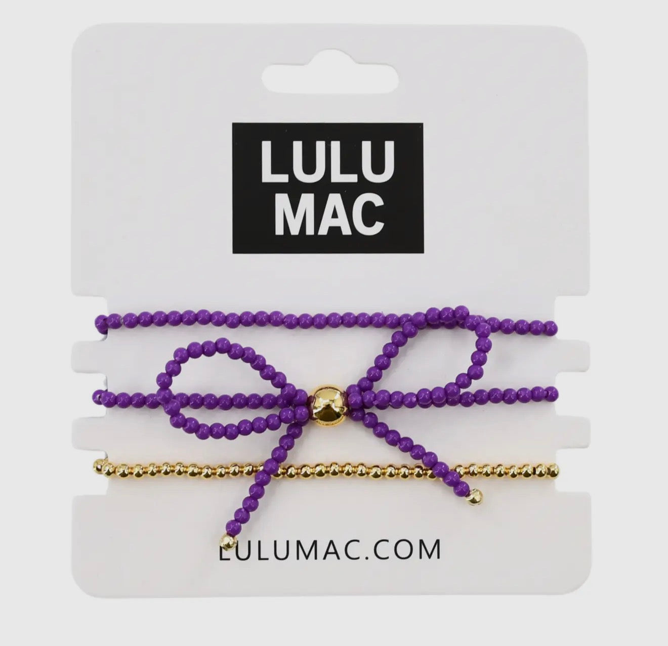 Lulu Mac Bow Bracelet - Purple