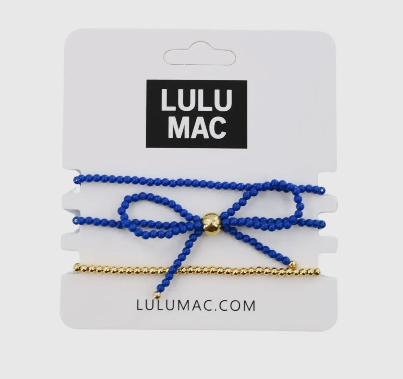 Lulu Mac Bow Bracelet - Blue