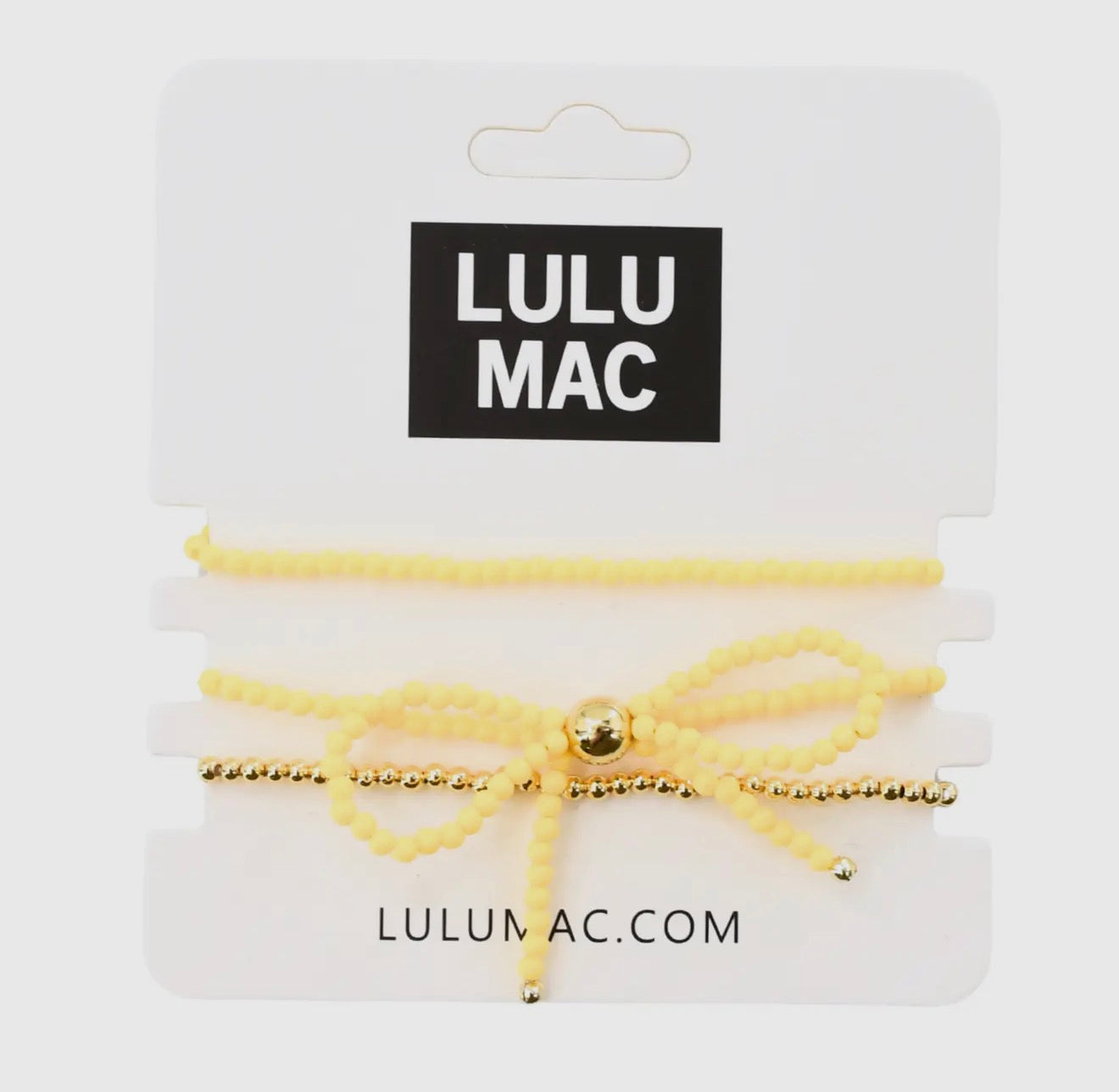 Lulu Mac Bow Bracelet - Yellow