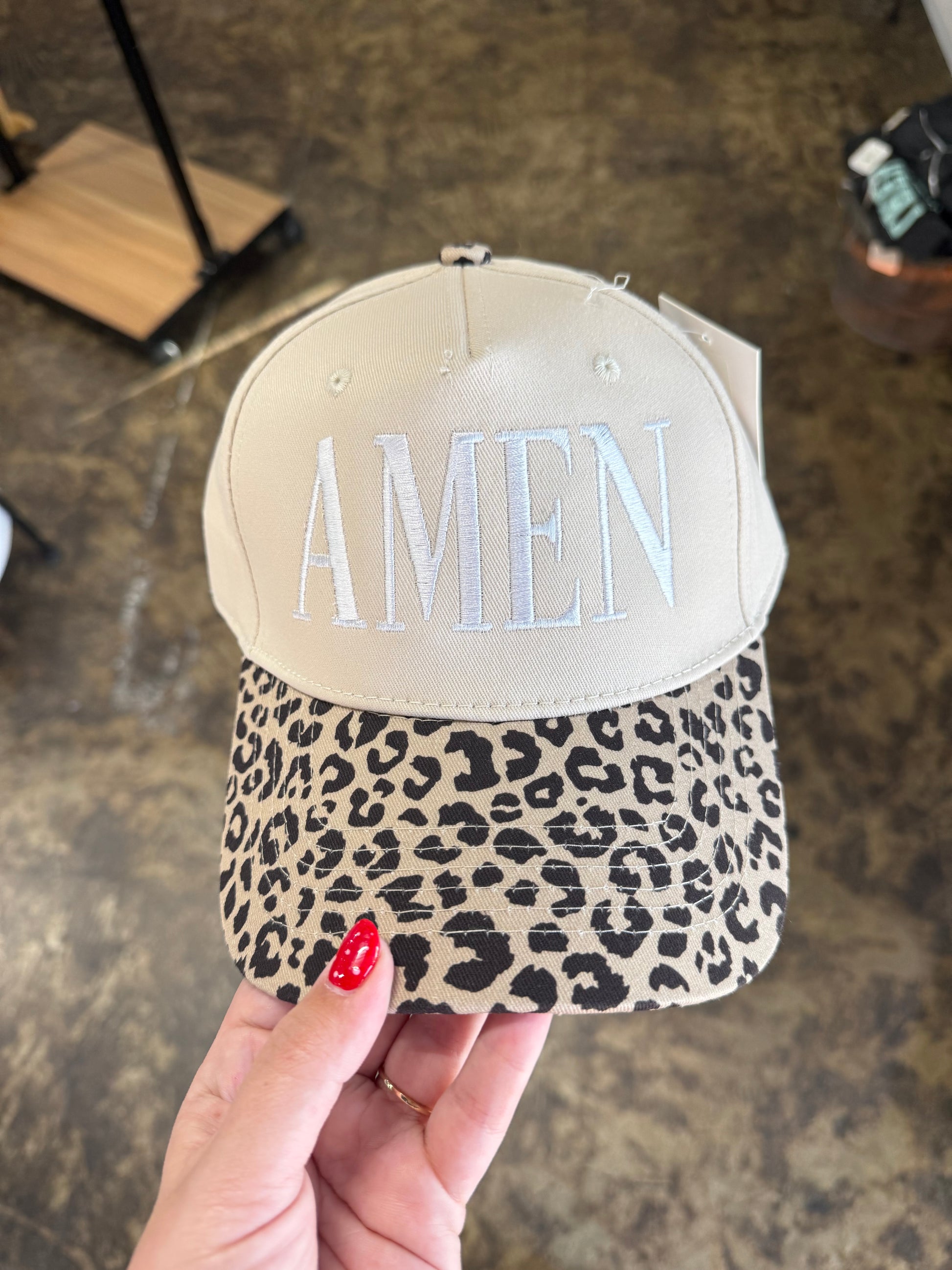 Amen Hat - Leopard/Tan