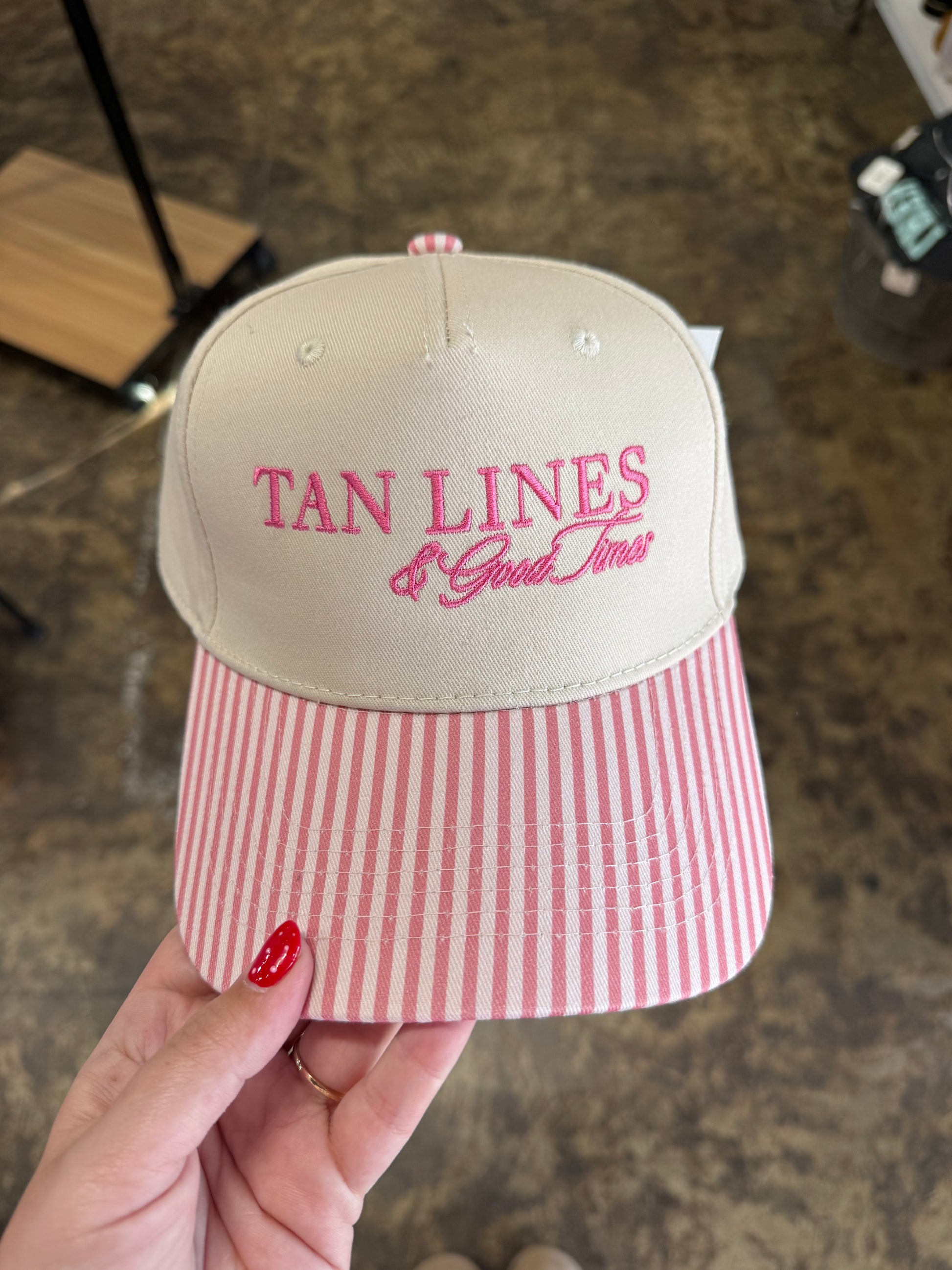 Tan Lines & Good Times Hat - Pink/Light Pink