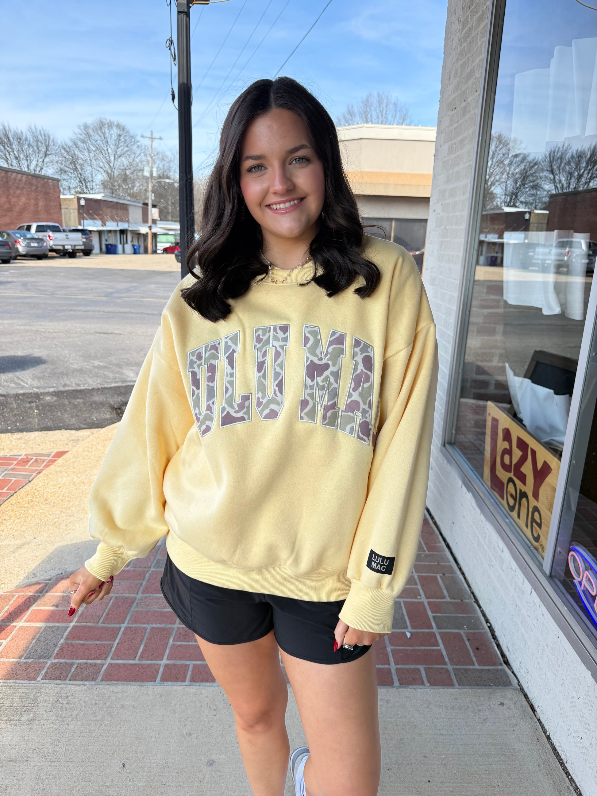 Lulu Mac Camo Sweatshirt - Butter