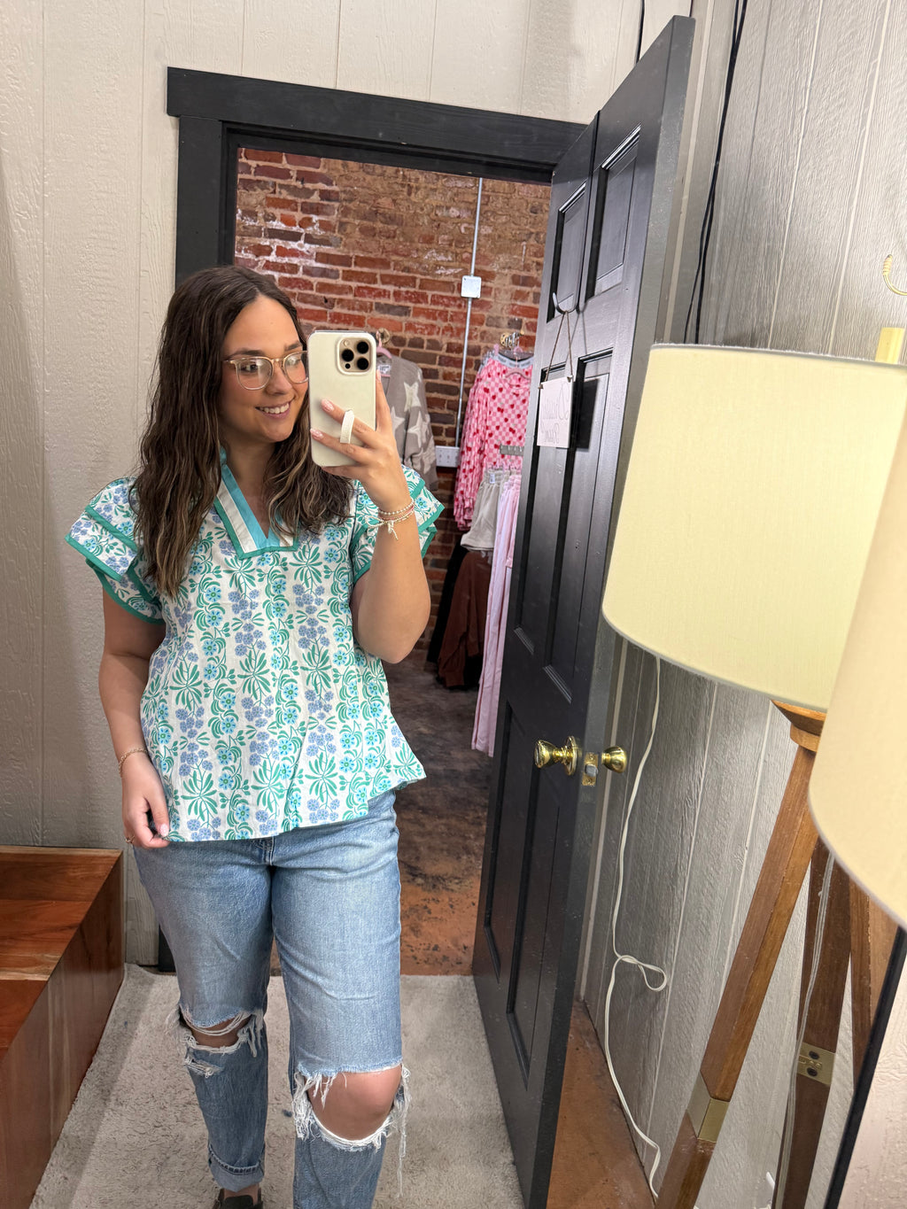 Spring Has Arrived Top - Blue - REG & PLUS