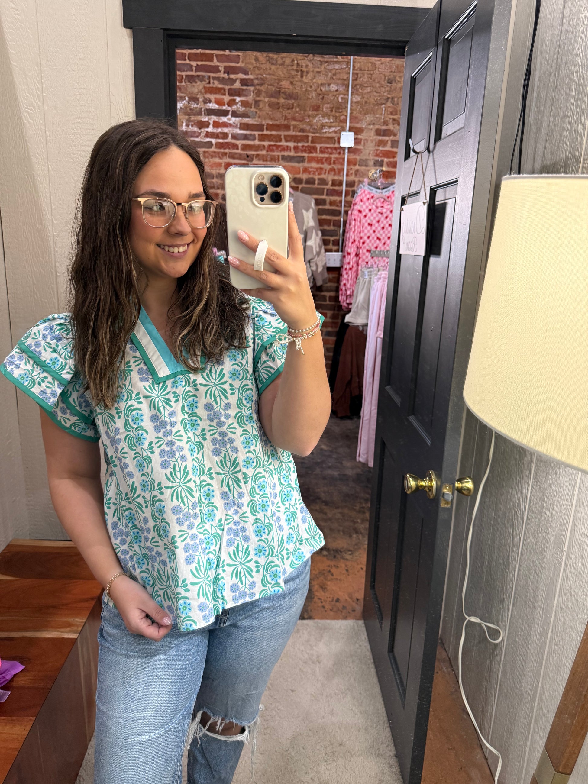 Spring Has Arrived Top - Blue - REG & PLUS