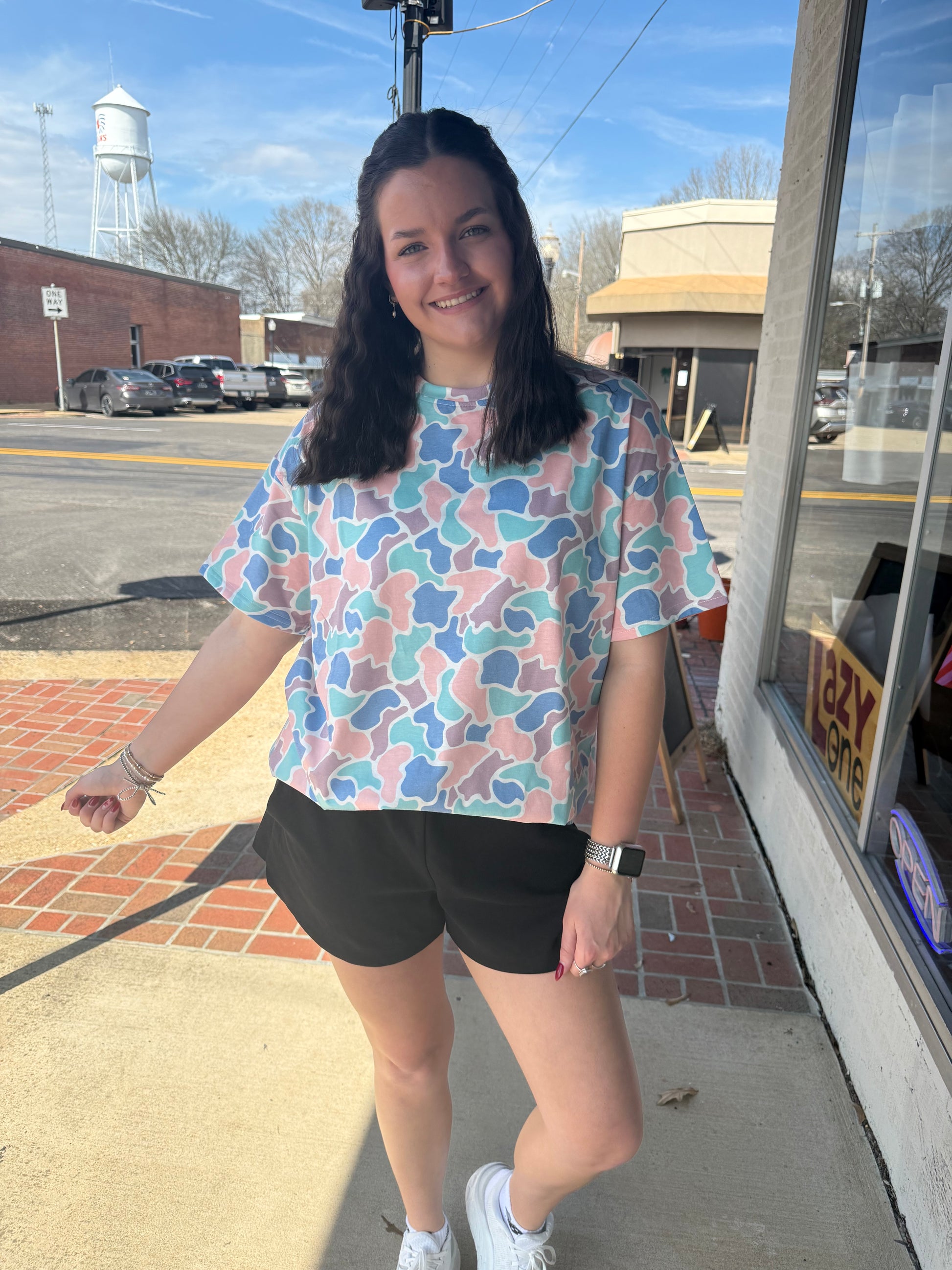 Oversized Camo Tee - Spring Duck Camo - REG & PLUS