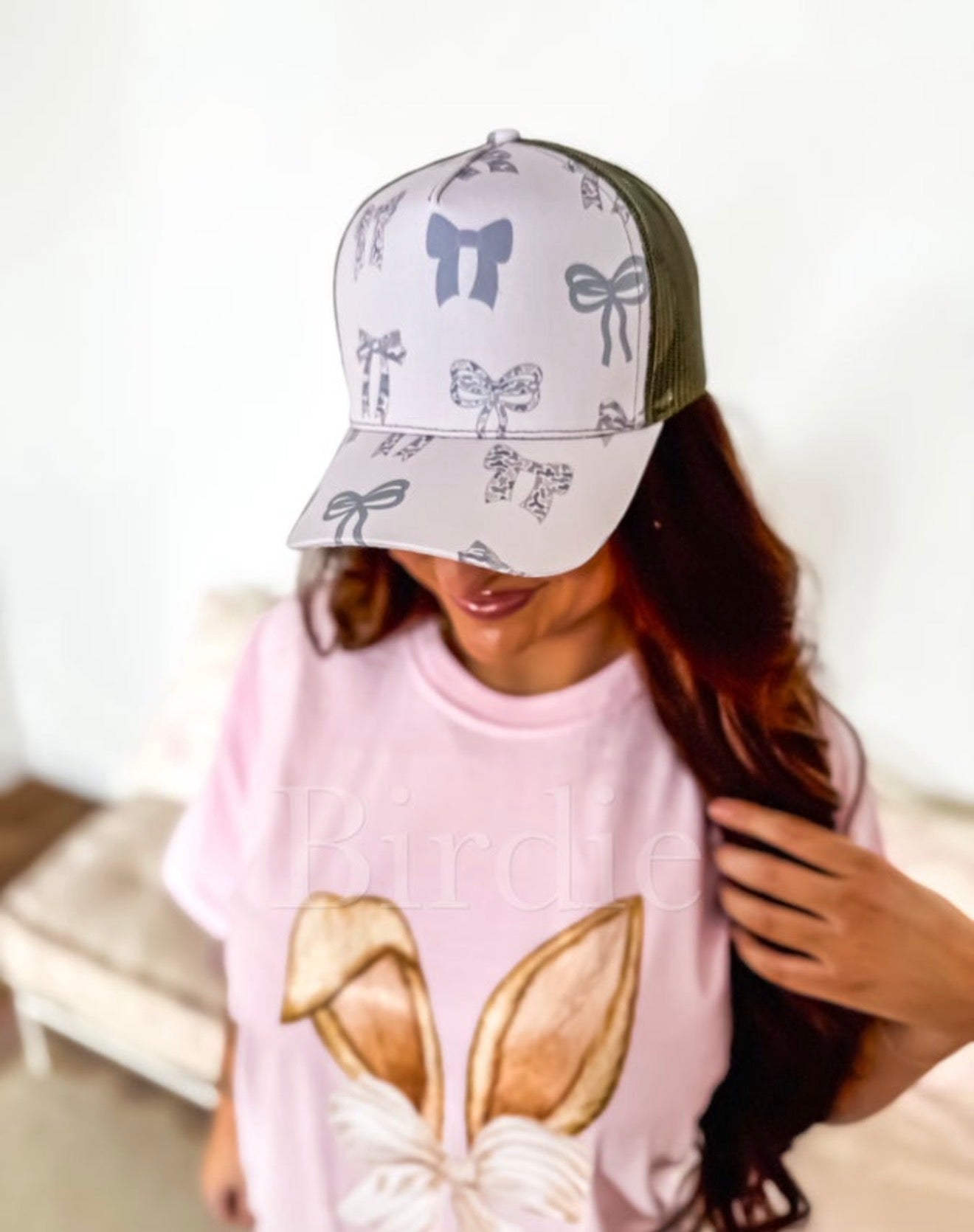 Camo Coquette Trucker Hat