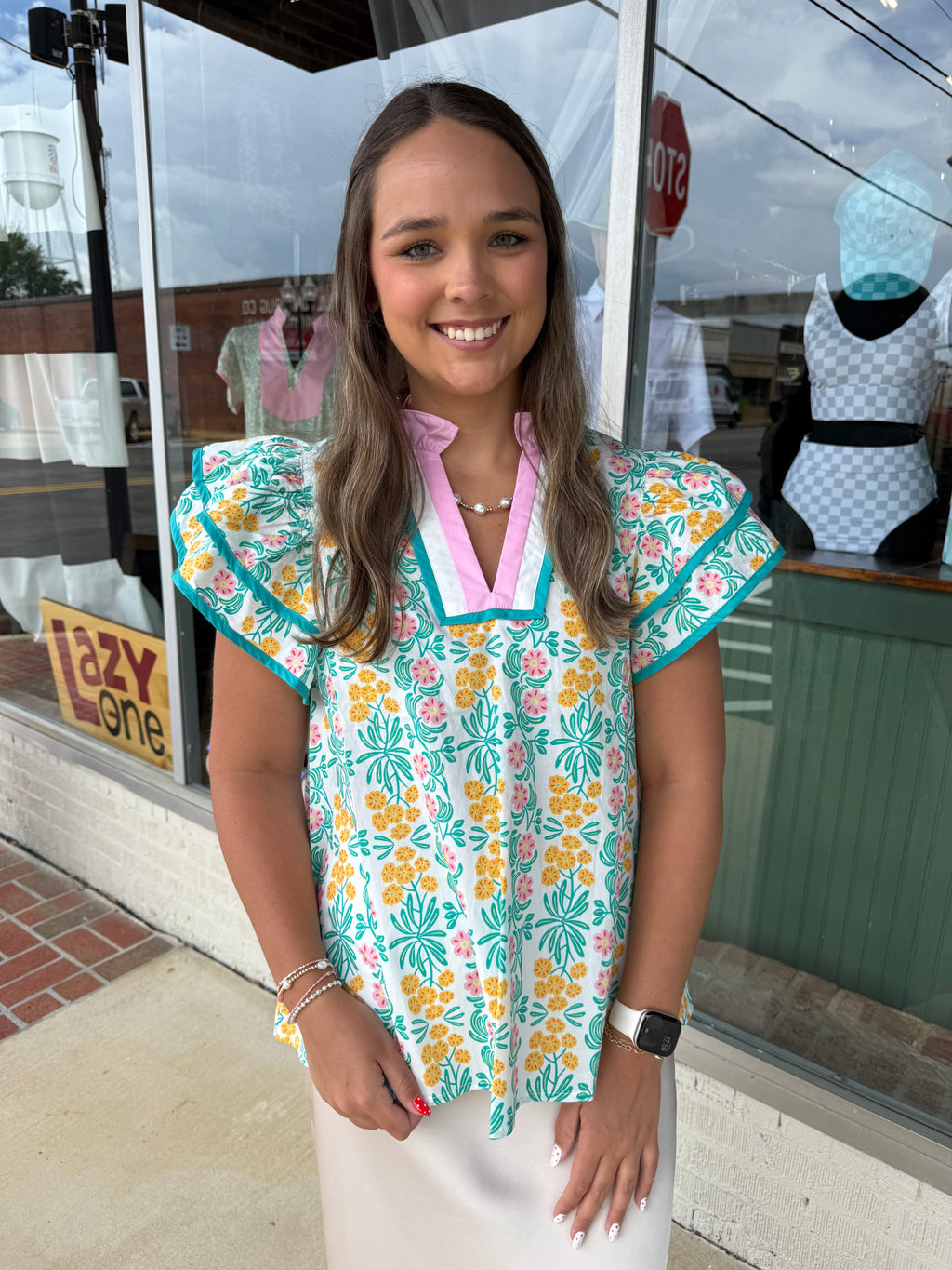 Spring Has Arrived Top - Jade - REG & PLUS