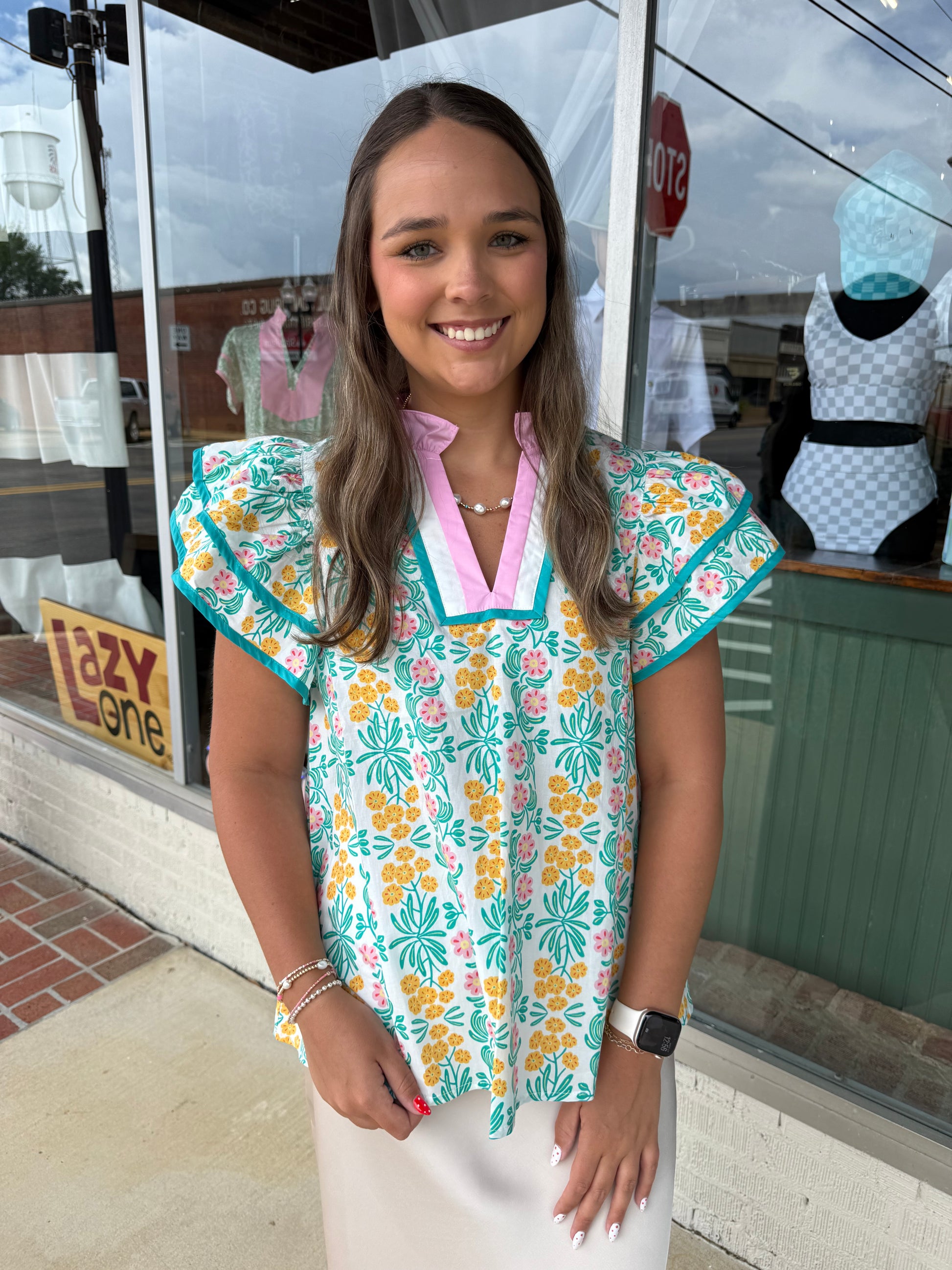 Spring Has Arrived Top - Jade - REG & PLUS