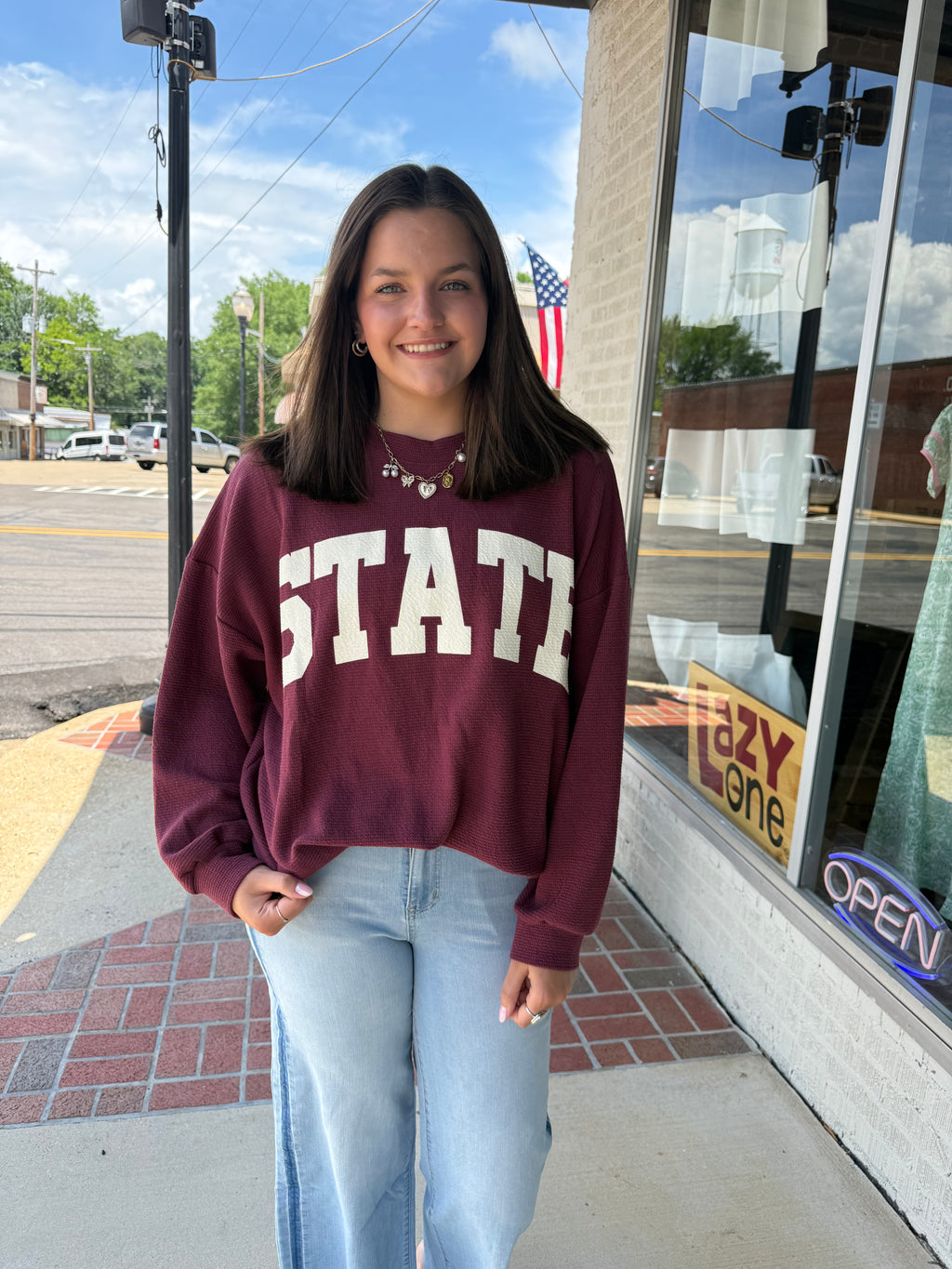 State Pullover - Wine