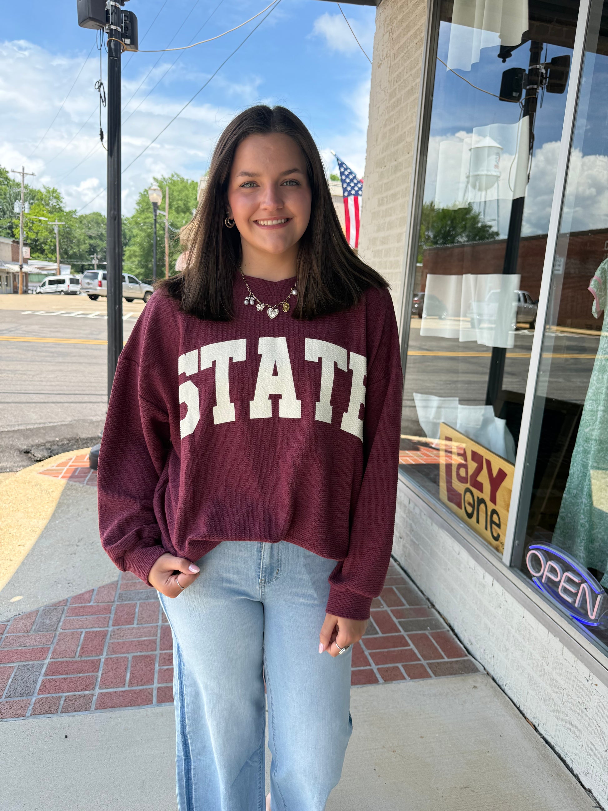 State Pullover - Wine