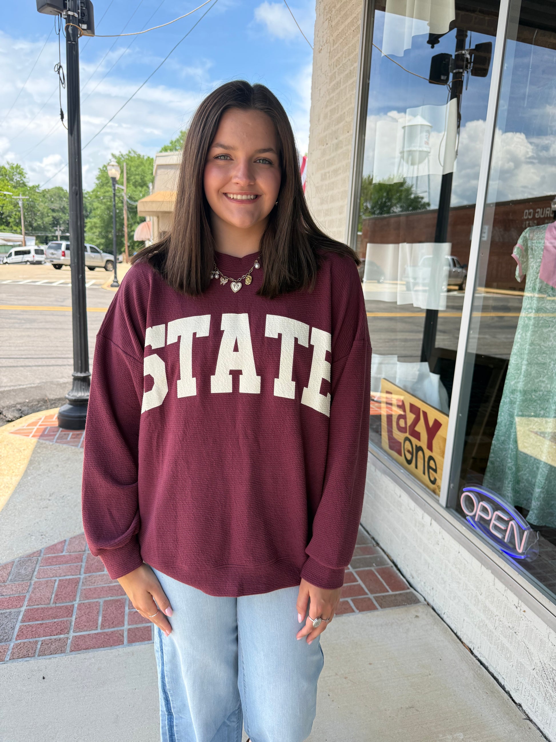State Pullover - Wine
