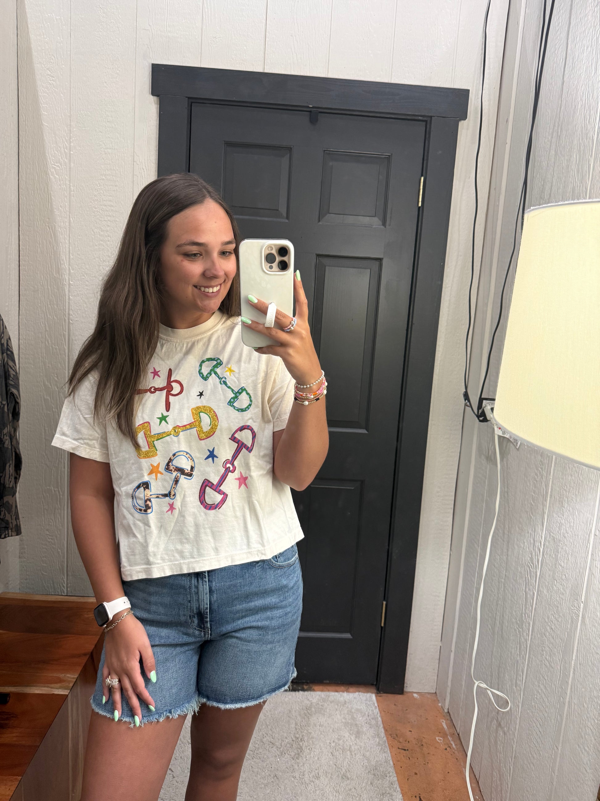 Horse Bit Crop Tee