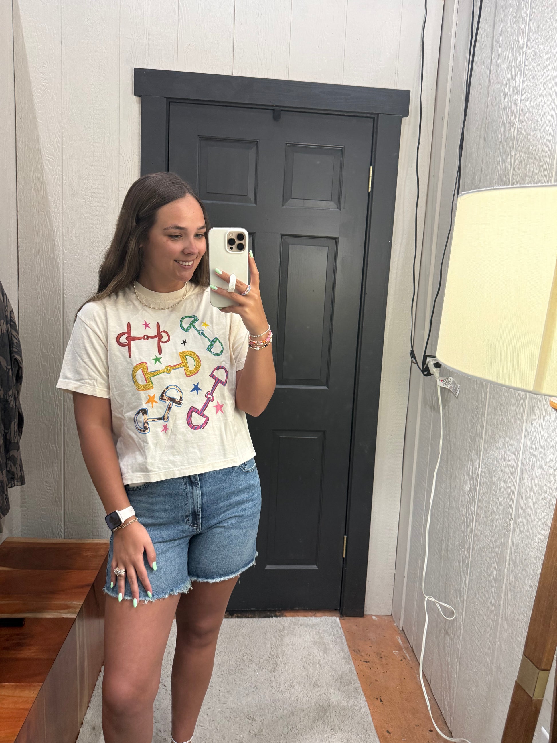 Horse Bit Crop Tee