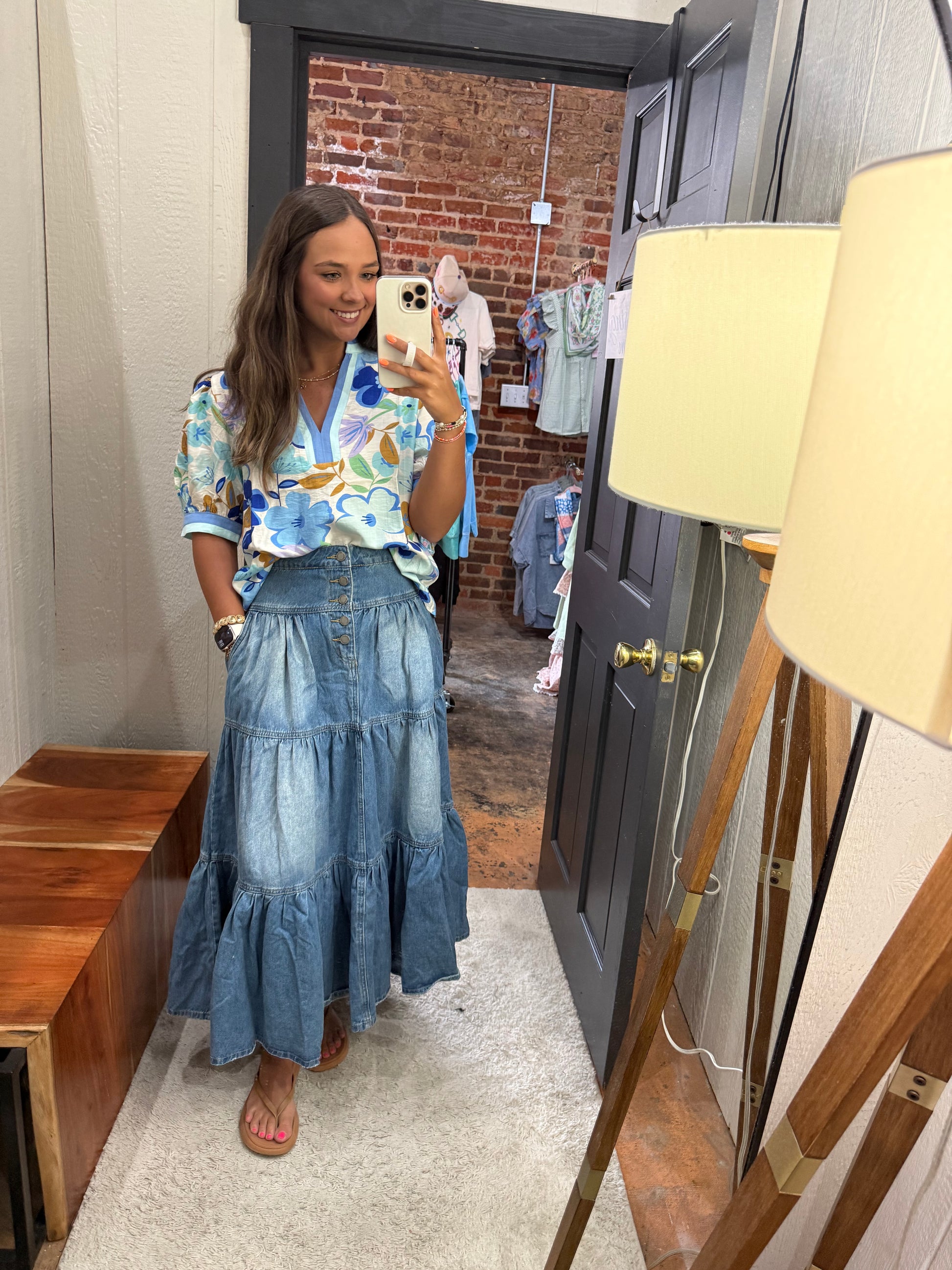 Darlin' Angel Denim Skirt