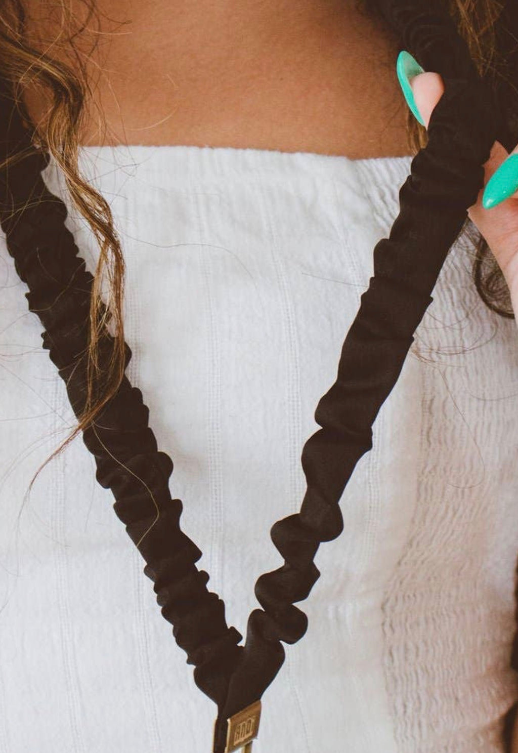 Black Luxe Lanyard