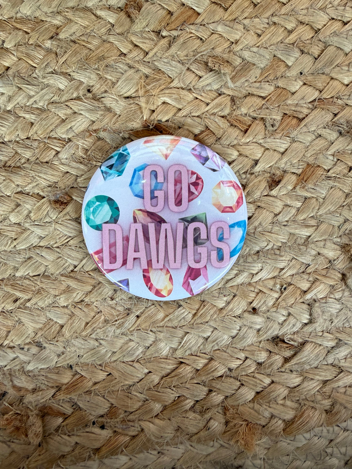 Jewel Go Dawgs Button