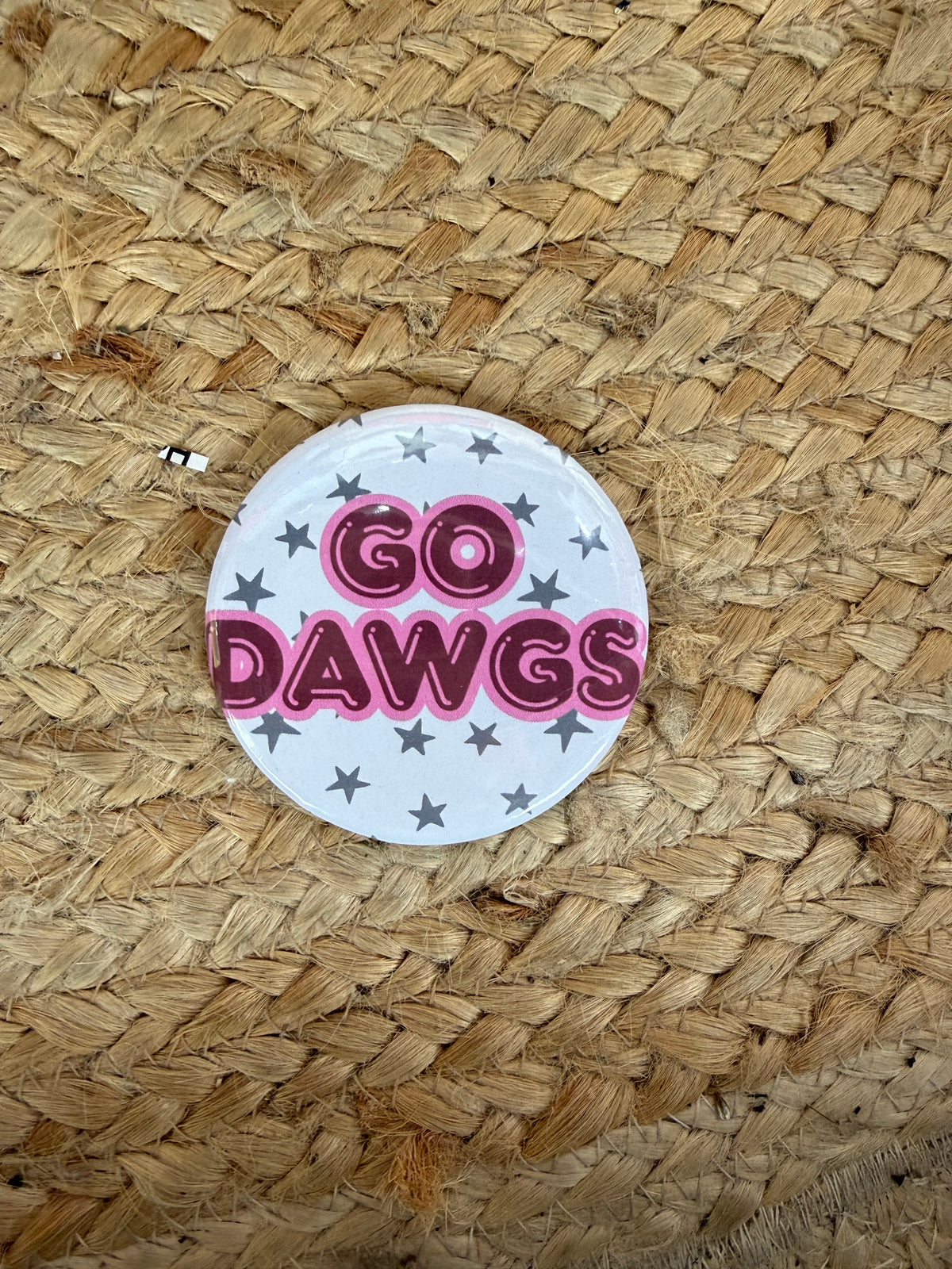 Go Dawgs Button - Stars