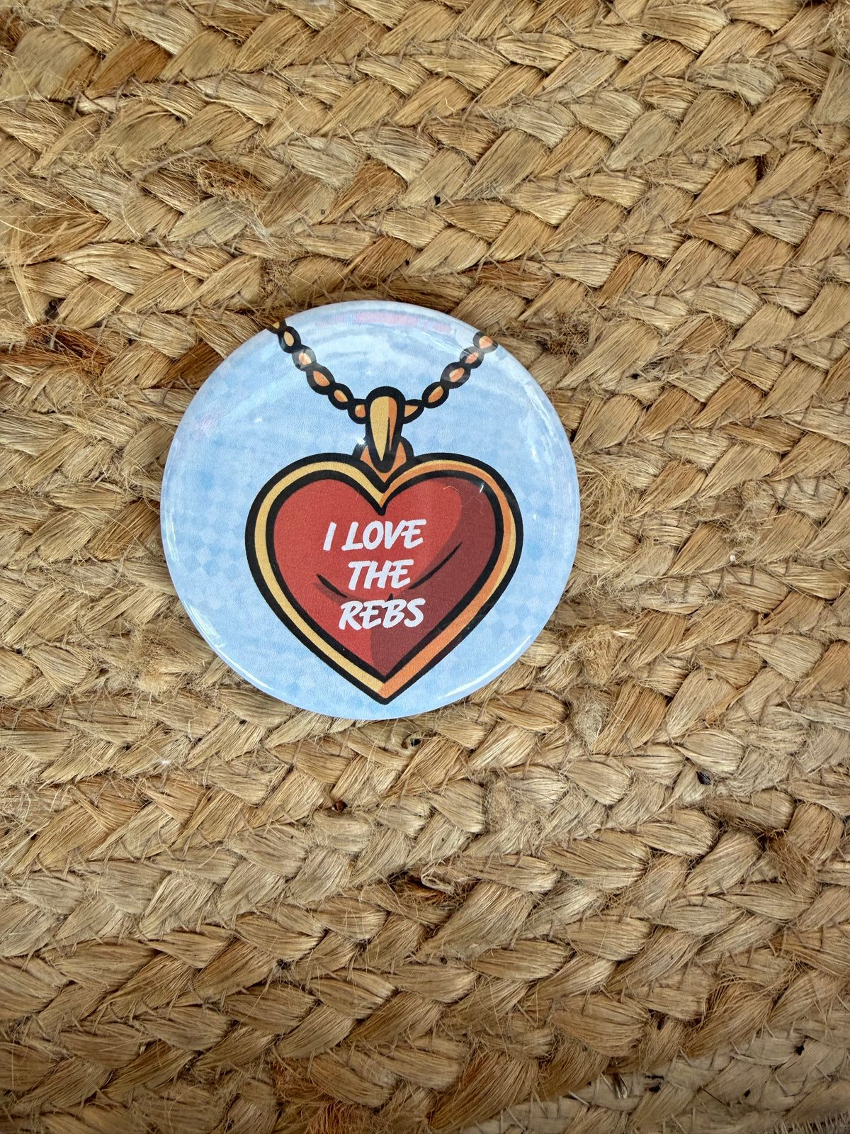I Love The Rebs Button